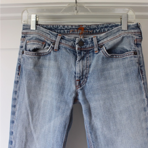 7 For All Mankind "Flynt" Denim Blue Jeans 2000s reminiscent - Picture 5 of 8